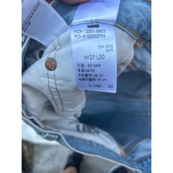 Levi's 501 150th Anniversary Edition Light Wash Distressed Denim Jeans W27 L30 - Picture 10 of 10